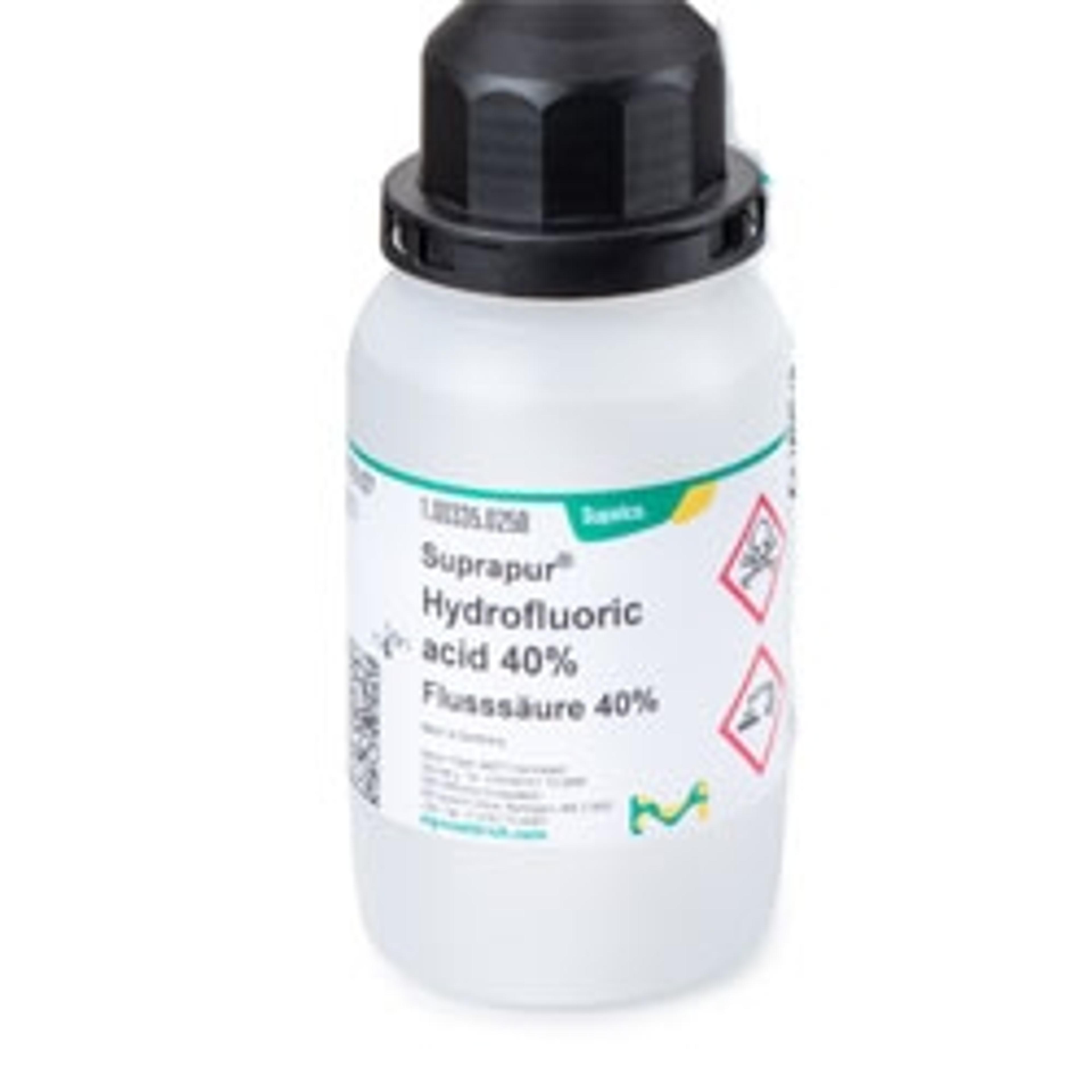 خرید اسید هیدروفلوئوریک ۴۰ درصد مرک | Merck EMSURE | گرید ISO و Ph Eur