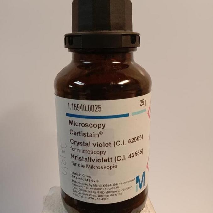 خرید کریستال ویولت مرک | Crystal Violet گرید آزمایشگاهی و رنگ‌آمیزی میکروبی