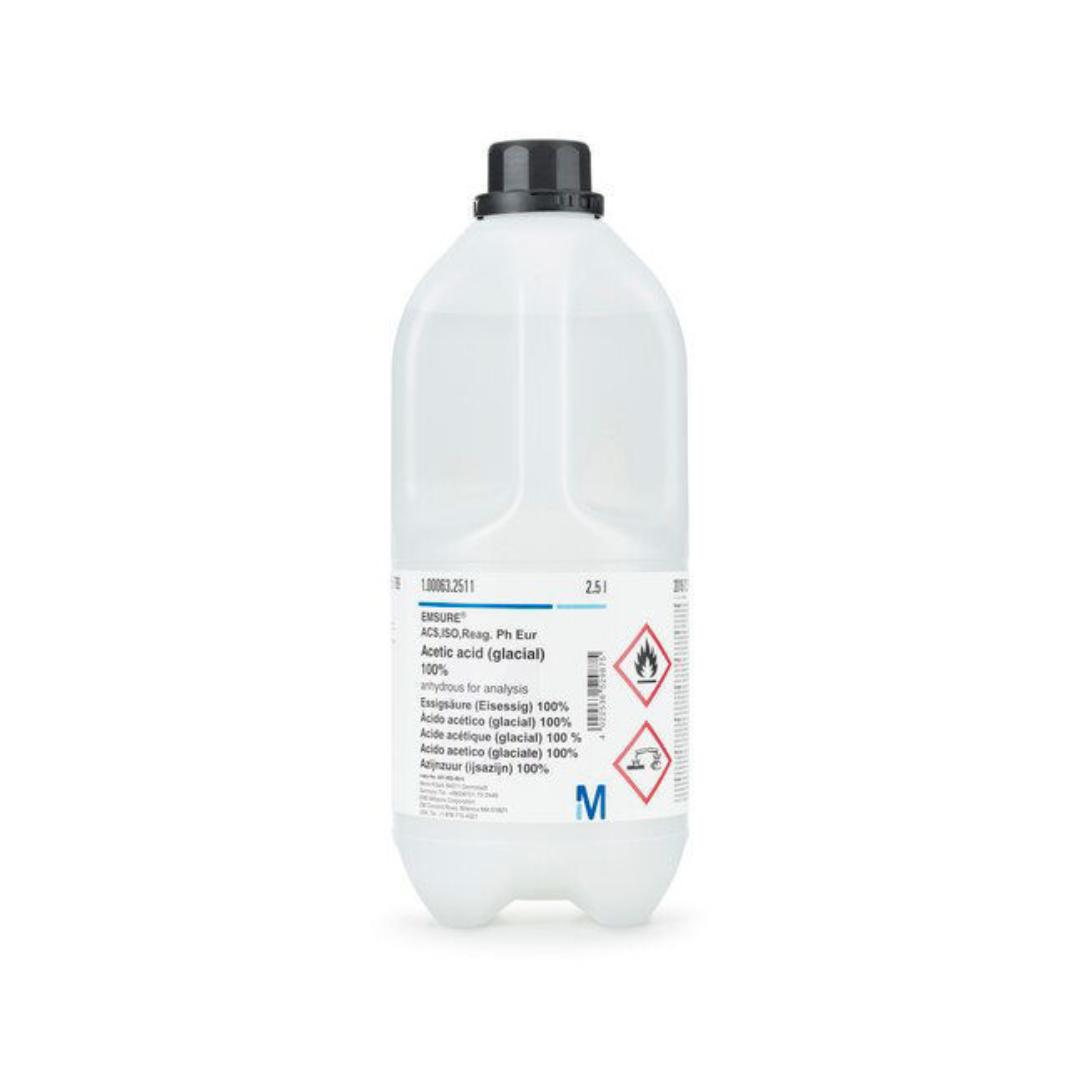 خرید اسید استیک ۱۰۰ درصد مرک | Merck EMSURE | گرید ACS, ISO, Ph Eur