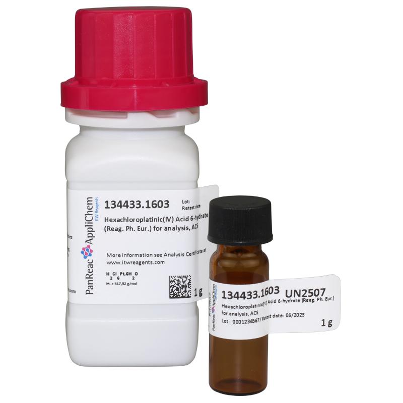 خرید اسید هگزاکلروپلاتینیک | Hexachloroplatinic Acid آزمایشگاهی