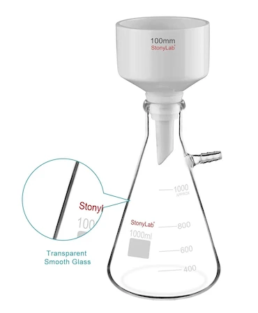 قیف بوخنر و ارلن خلاء (Buchner Funnel & Suction Flask)