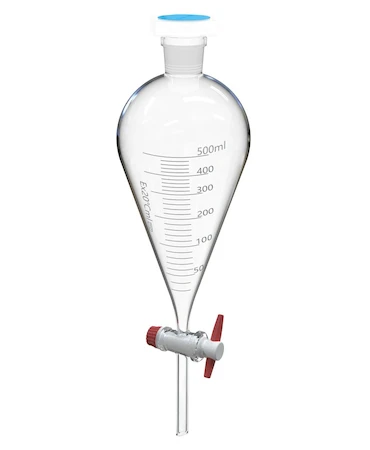 قیف جداکننده یا دکانتور (Separatory Funnel)